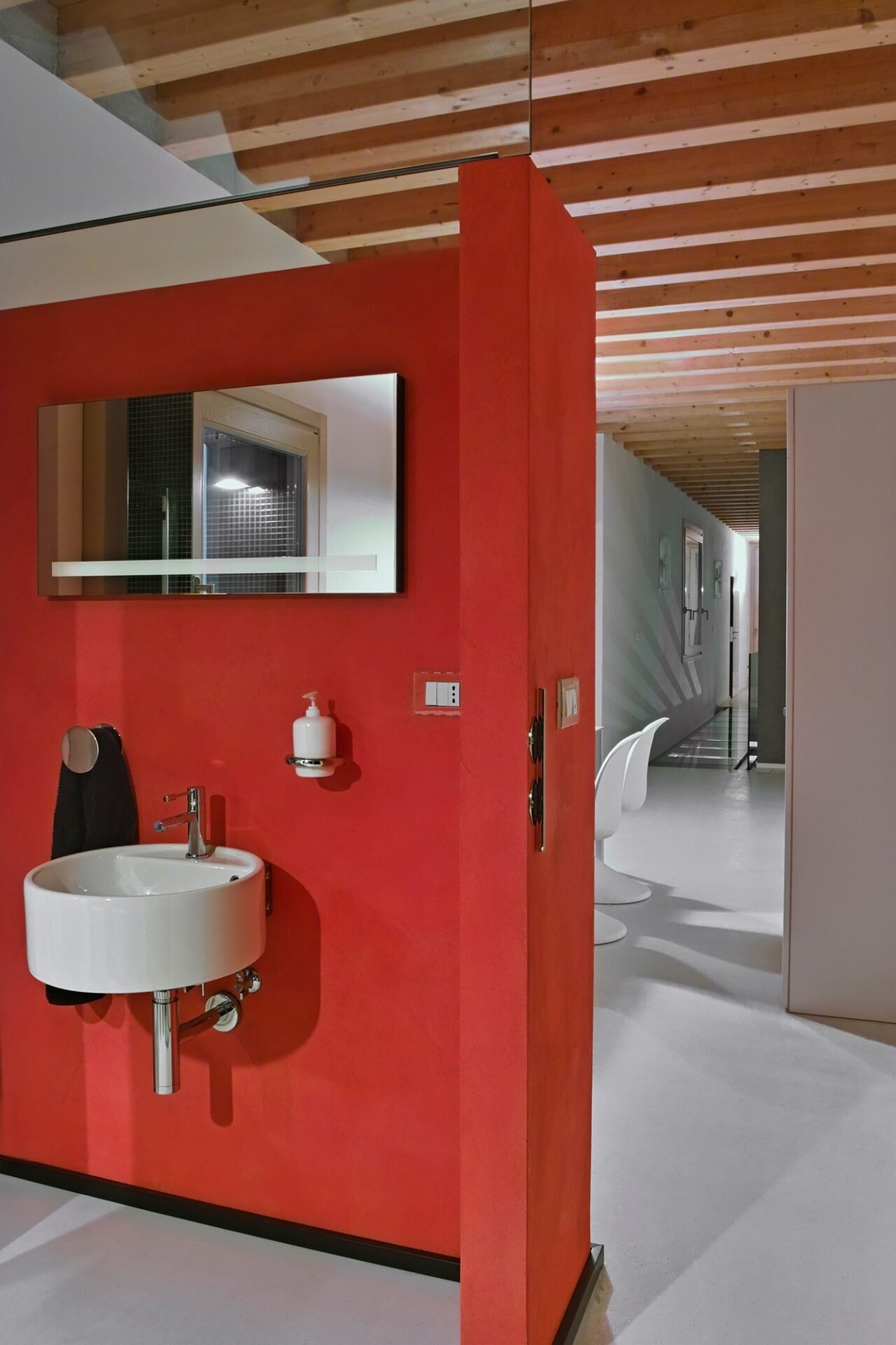 interiors of the bathroom in a modern apartment